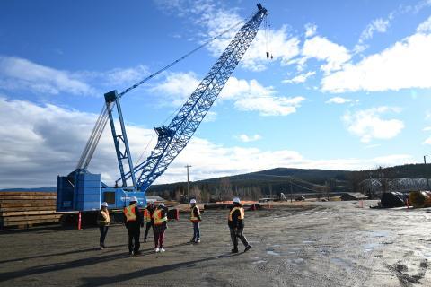 Pont de la baie Nisutlin en octobre 2022
