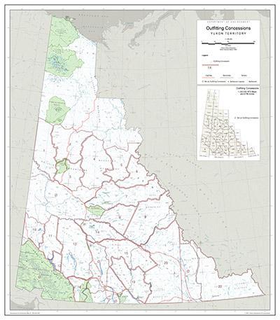 Outfitting Concessions (Yukon-wide) pdf wall map preview